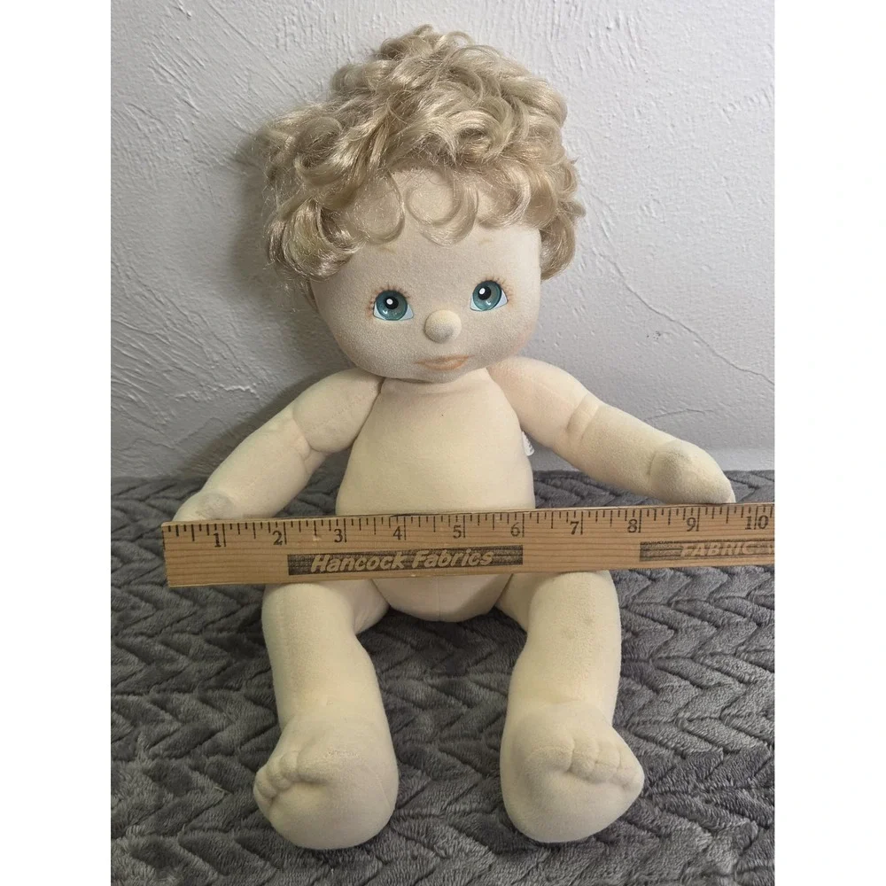 My Child Boy Doll Blonde Hair Blue Green Eyes Baby Vintage 1985 80s Toy Mattel